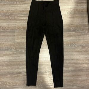 Zara Black Velvet Skinny Pants
